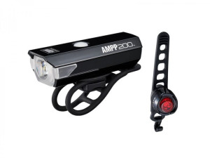 Zestaw lamp Cateye AMPP 200 HL-EL042RC / ORB TL-LD160