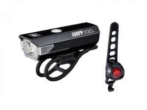 Zestaw lamp Cateye AMPP 100 HL-EL041RC / ORB-RC TL-LD160RC