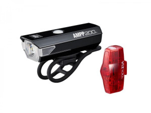 Zestaw lamp Cateye AMPP 200 HL-EL042RC / ViZ100 TL-LD800B