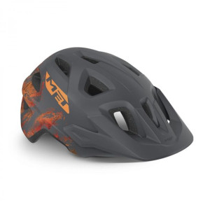 Kask ELDAR Unismall szaro-pomarańczowy matowy
