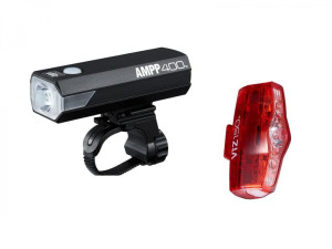 Zestaw lamp Cateye AMPP 400 HL-EL084RC / ViZ150 TL-LD800