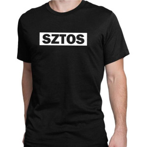 Koszulka męska z napisem SZTOS