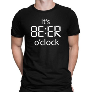 Koszulka męska IT'S BEER O'CLOCK piwo