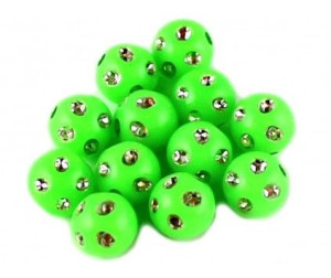 Koraliki zdobione akrylowe 8mm zielony j. 20szt