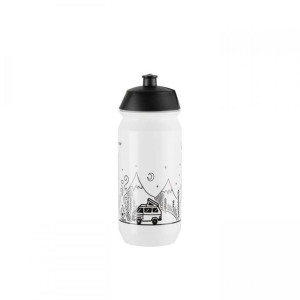 Bidon Campvibe biało-czarny 500ml