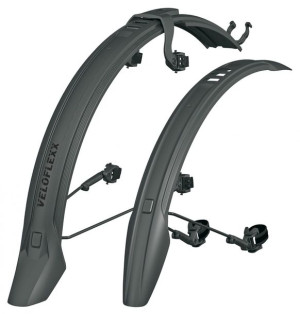 Błotniki VELOFLEXX 65 29" czarne zestaw