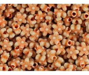 KORALIKI KWIATKI AKRYLOWE 7mm pomarancz 30 sztuk