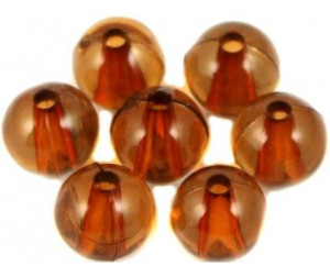 KORALIKI KULE AKRYLOWE 8mm brązowe 20 sztuk