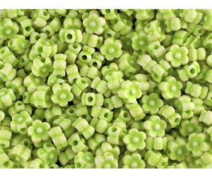 KORALIKI KWIATKI AKRYLOWE 6mm zielone 60szt