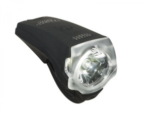 Lampa przednia AUTHOR NERO 300lm USB czarna