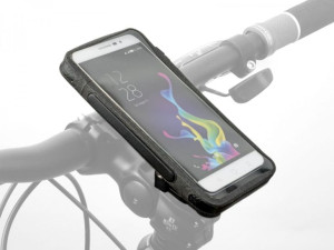 Torebka na wspornik kierownicy AUTHOR SHELL 168x88x15mm (telefon) czarna