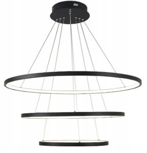 Lampa wisząca SILVA III ring 20/40/60cm okrąg 59W żyrandol LED Wobako