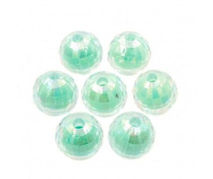 Koraliki Opalizujące Szlifowane10mm 10szt Zielone