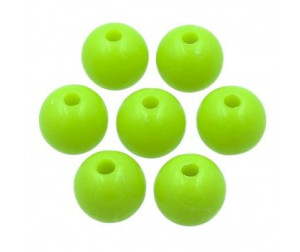 Koraliki Kule Kulki Akrylowe 10mm 10 szt Zielone Jasne