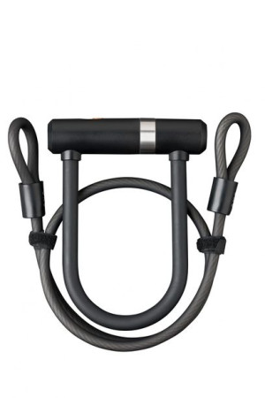 Zapięcie NEWTON UL MINI 150mm/14mm czarny + linka Double Loop 8mm / 100cm