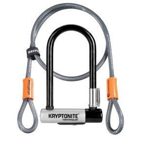 Zapięcie KRYPTOLOK Mini 7 8.2x17.8cm uchwyt+linka KRYPTOFLEX 10mm/120cm