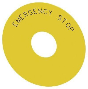 Etykieta samoprzylepna żółta EMERGENCY STOP 75mm 3SU1900-0BC31-0DA0 Siemens
