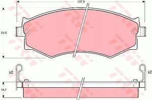 Trw Klocki Ham Nissan Primera W10 -98 200sx Infin