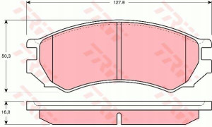 Trw Klocki Ham Nissan Primera (p10) 1.6 2.0d Hatc