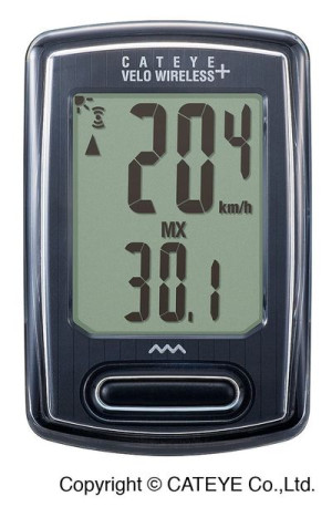 Licznik rowerowy Cateye VELO WIRELESS+ CC-VT235W biały
