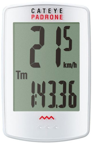Licznik rowerowy Cateye PADRONE CC-PA100W biały