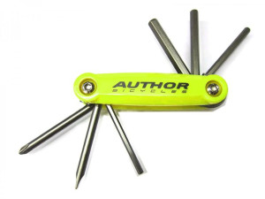 Klucze zestaw AUTHOR TOOLBOX 6 żółto-srebrne