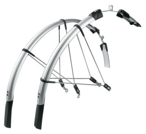 Błotniki RACEBLADE LONG 28" czarne zestaw