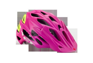Kask PARABELLUM L różowo-limonkowy matowy