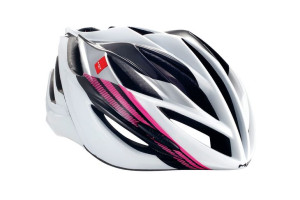 Kask FORTE L czarno-biało-różowy