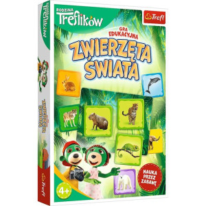 Gra Edukacyjna Zwierzęta Świata Rodzina Treflików