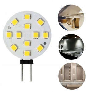 Żarówka LED G4 3W 12V AC/DC Zimna 6500K Talerzyk