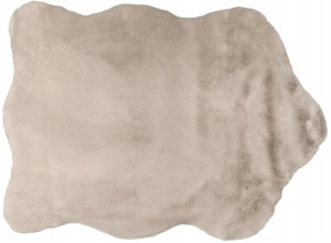 Dywan Jak Futro Miękki Pluszowy Toupe Beż 60x85
