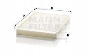 CU 25 002 MANN-FILTER Filtr, wentylacja przestrzen