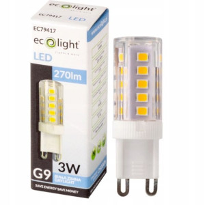 Żarówka LED G9 3W 6500K Barwa Zimna