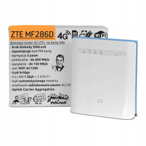 ZTE MF286D router SIM WiFi 4G LTE 600 Mb/s bridge