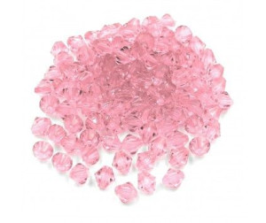 Koraliki Szlifowane Diamenciki 8mm 100szt Różowe Jasne
