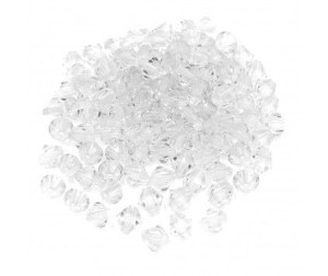 Koraliki Szlifowane Diamenciki 8mm 100szt Białe