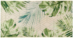 Dywan Jungle 60x110 Sizal Modny Liście Zielony