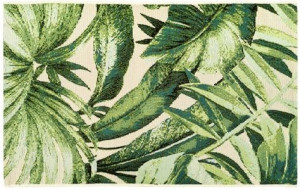 Dywan Jungle Sizal Modny Liście Zielony 75x150 cm