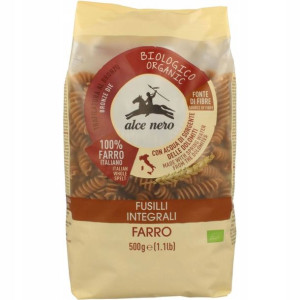 Makaron Orkiszowy Razowy Fusilli Bio 500g Alce