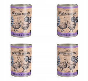 Karma dla KOTA Kurczak Kaczka 98% 4x400g OMEGA3