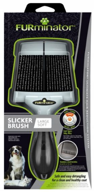 Furminator Slicker L Pudlówka sierść szorstka