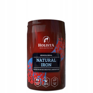 Naturalne ŻELAZO Hemowe dla PSA i KOTA 180g BIAŁKO