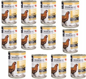 Wiejska Zagroda MONOPROTEINOWA kot KURCZAK 12x400g