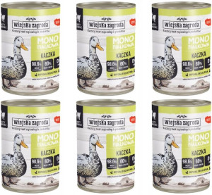 Wiejska Zagroda MONOPROTEINOWA kota KACZKA 6x400g