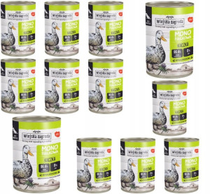 Wiejska Zagroda MONOPROTEINOWA psa KACZKA 12x400g