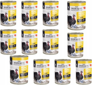 Wiejska Zagroda MONOPROTEINOWA psa INDYK 12x400g