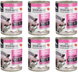 Wiejska Zagroda MONOPROTEINOWA WIEPRZOWINA 6x400g