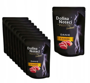 Dolina Noteci Saszetki Kota z Kaczką ZESTAW 10x85g