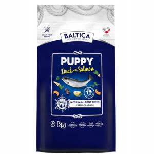 BALTICA Karma z kaczką łososiem szczeniąt psów 9kg